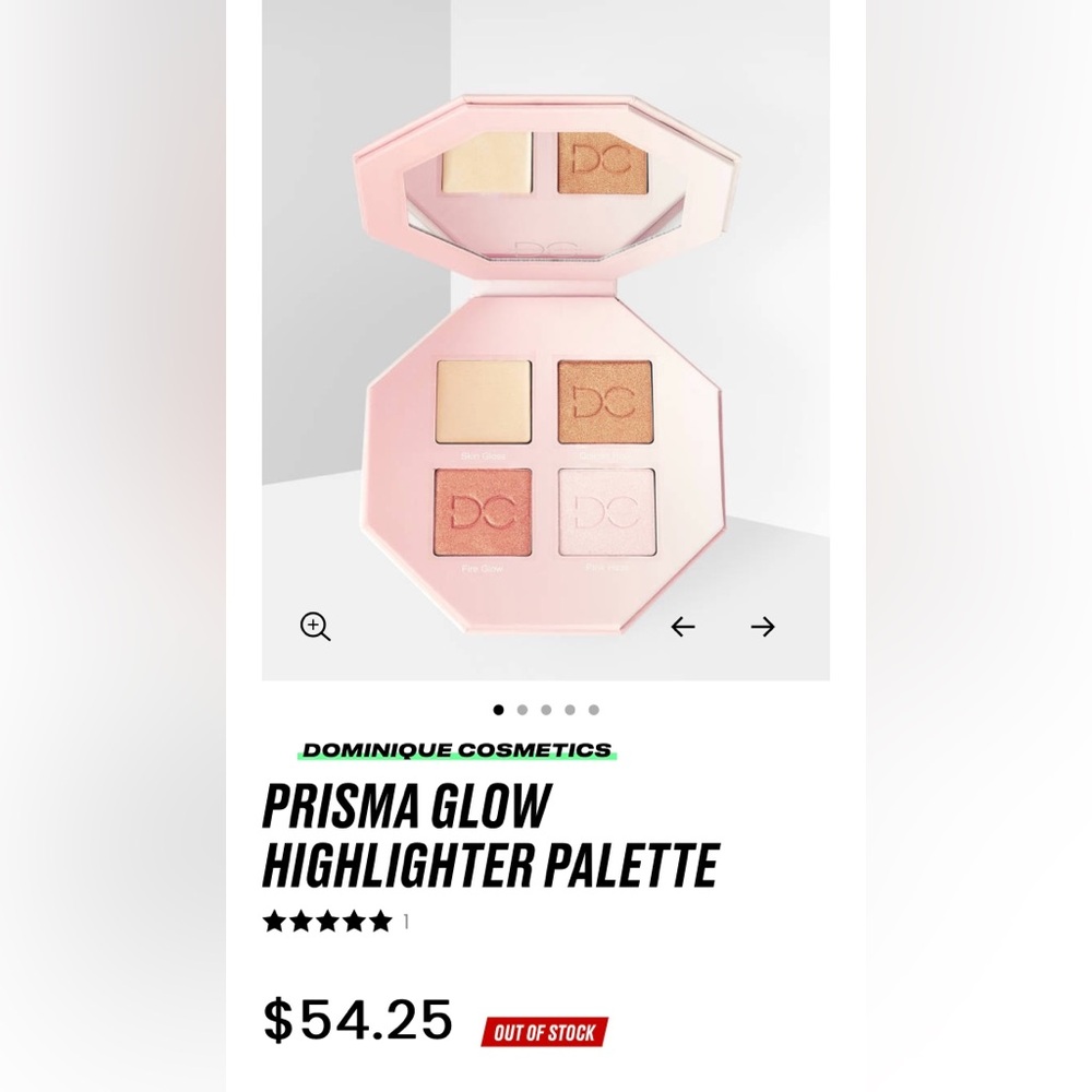 DOMINQUE COSMETICS PRISMA GLOW HIGHLIGHT EFFECTS PALETTE-BRAND NEW with Sleeve - Picture 9 of 16